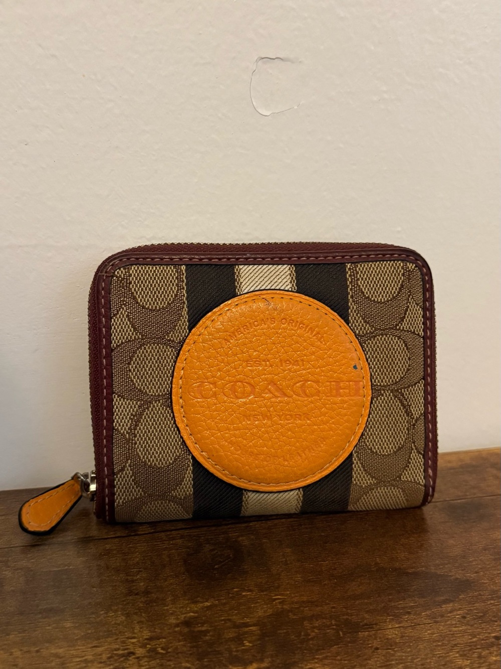 Authentic Coach Dempsey Small Zip Around Wallet